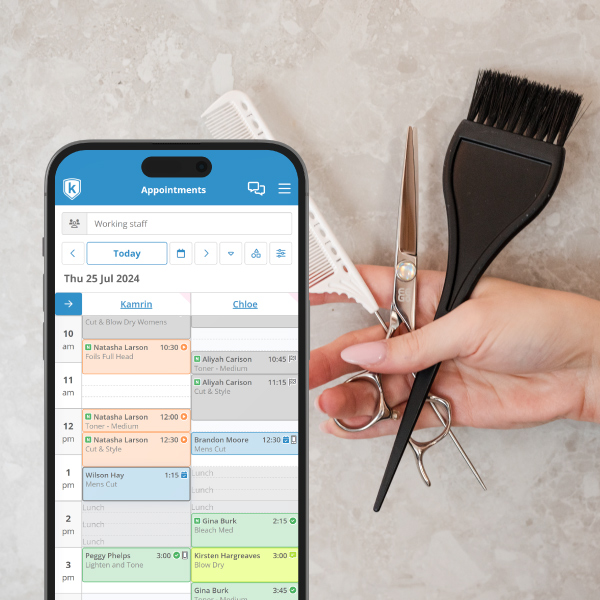 screenshot of Kitomba Salon and Spa Software